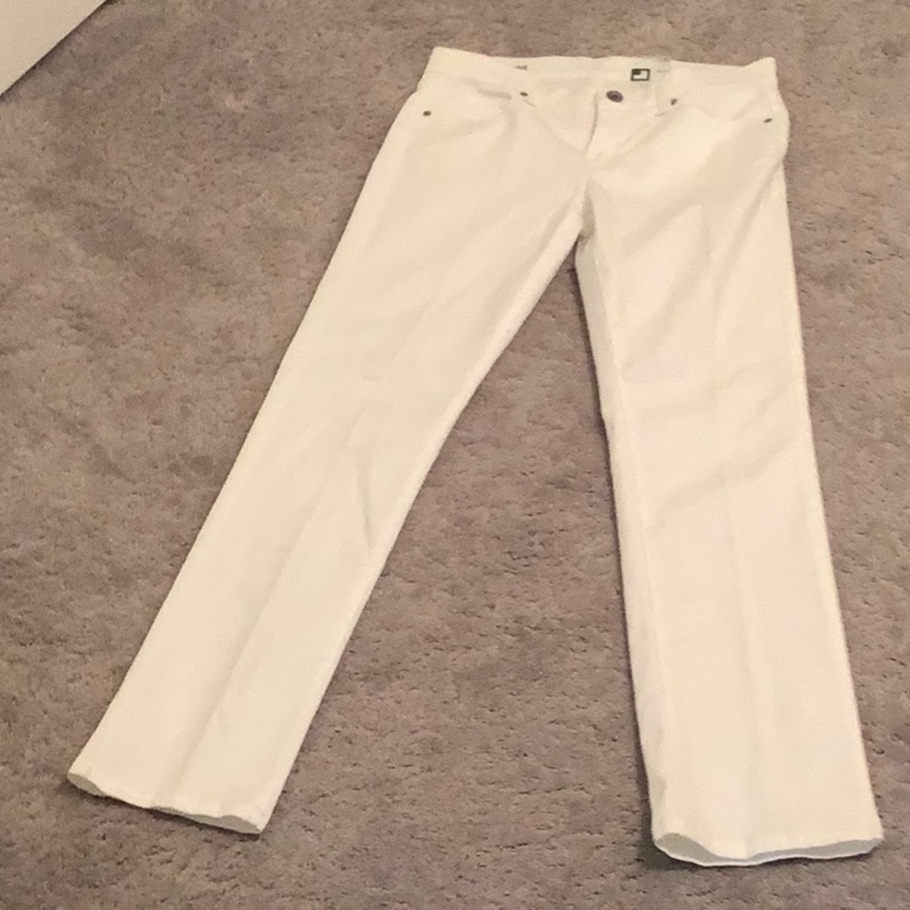 JCP Women's White Straight Leg Jeans
